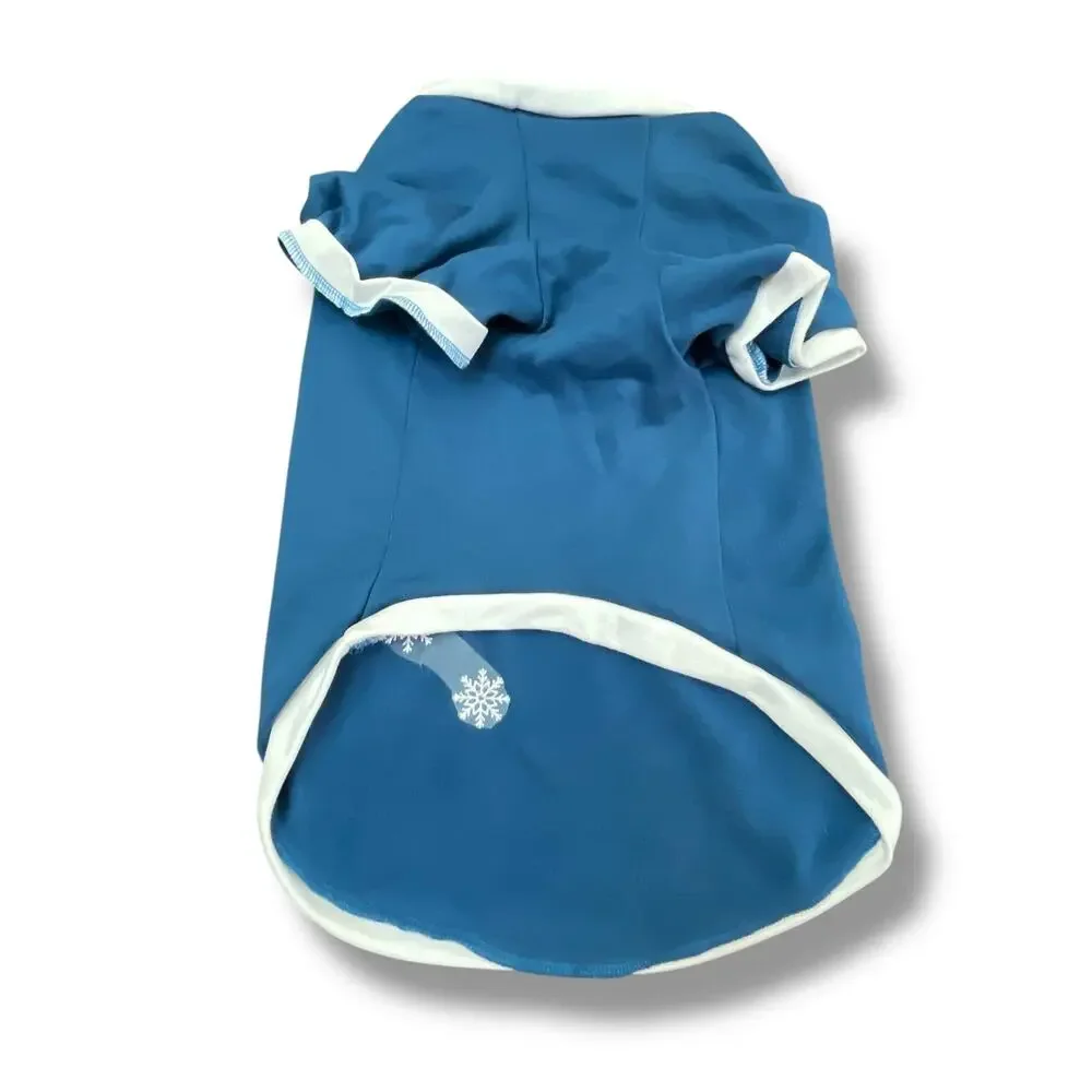 Wondershop Dog Sweatshirt Fleece Lined Snowflake Pet Pup Large L Blue White